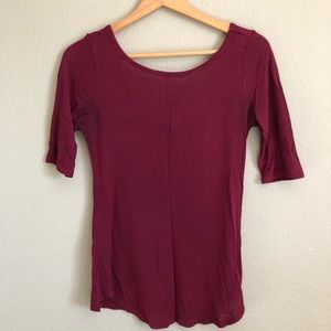 Burgundy shirt